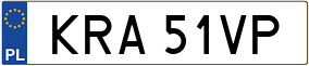 Trailer License Plate